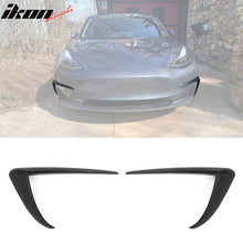 2017-2023 Tesla Model 3 Matte Black Style Fog Light Trims ABS 2PC