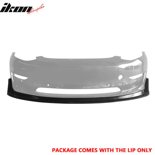 2017-2023 Tesla Model 3 MDA V2 Style Unpainted Front Bumper Lip Kit PU