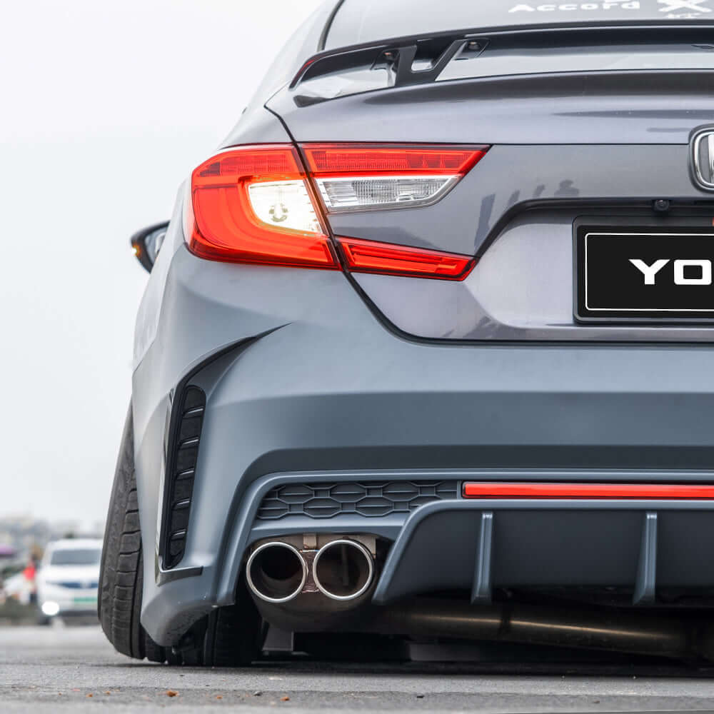 2018-22 Honda Accord V4 Rear Bumper By YOFER - UNPAINTED