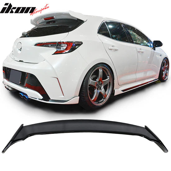 Rear Roof Window Spoiler Wing for Toyota Corolla Hatchback & GR Corolla 2019-2025 Blitz Style ABS Painted #218 Attitude Black Metallic