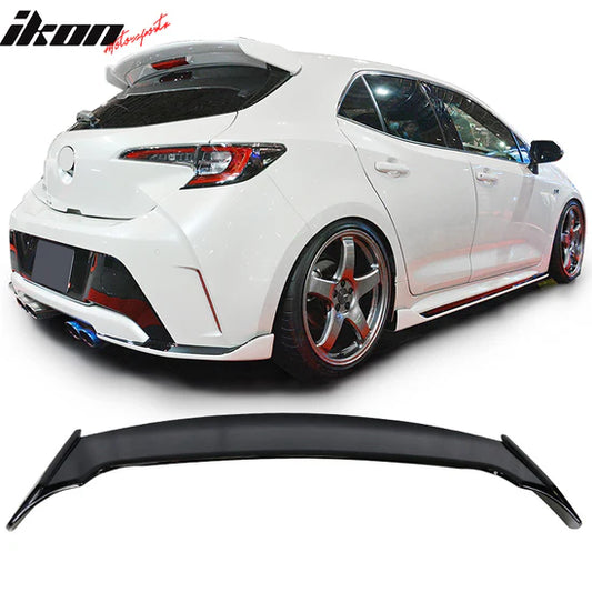 Rear Roof Window Spoiler Wing for Toyota Corolla Hatchback & GR Corolla 2019-2025 Blitz Style ABS Painted #218 Attitude Black Metallic