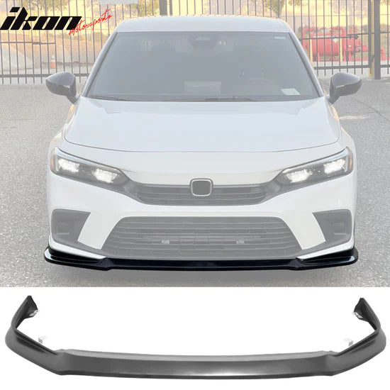 Front Lip for Honda Civic 11th Gen 2022-2024 IK2 Style Unpainted Black