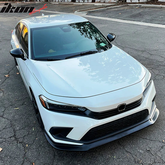 Front Lip for Honda Civic 11th Gen 2022-2024 IK2 Style Unpainted Black