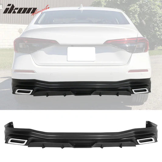 2022-2026 Honda Civic 11th Sedan Unpainted Rear Bumper Lip Diffuser PP