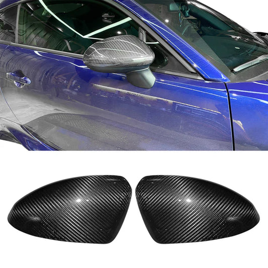 Side Mirror Covers for Subaru BRZ & Toyota GR86 2022-2026 Carbon Fiber