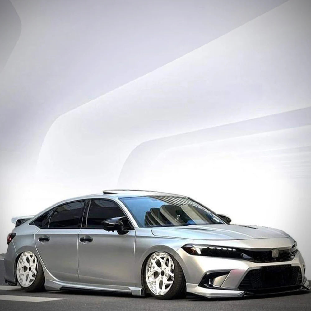 2022-24 Honda Civic 11th Gen Sedan/Hatchback Front Lip - V4 - GLOSS BLACK
