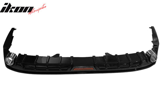 3PC Rear Diffuser for Honda Accord 2023-2025 IK Style Gloss Black w/ LED