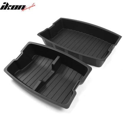 Rear Trunk Lower + Upper Storage Organizer Box for Tesla Model 3 2024-2025