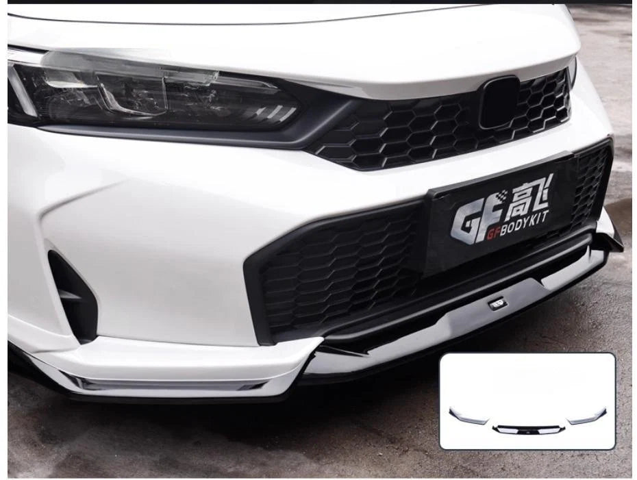 2025-2026 11.5th Gen Facelifted Civic 3 Pc Front Lip (Painted) For Sedan and Hatchback BY GF Body Kit