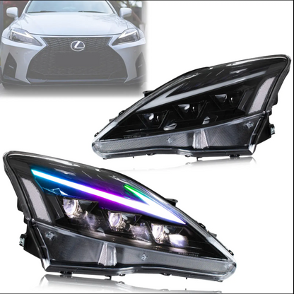 Lexus IS 2006-2012 RGB LED Headlights