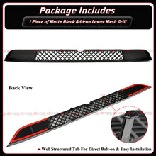 Matte Black Front Lower Mesh Grill Bug Shield [2025-2026 Tesla Model Y Juniper Premium]