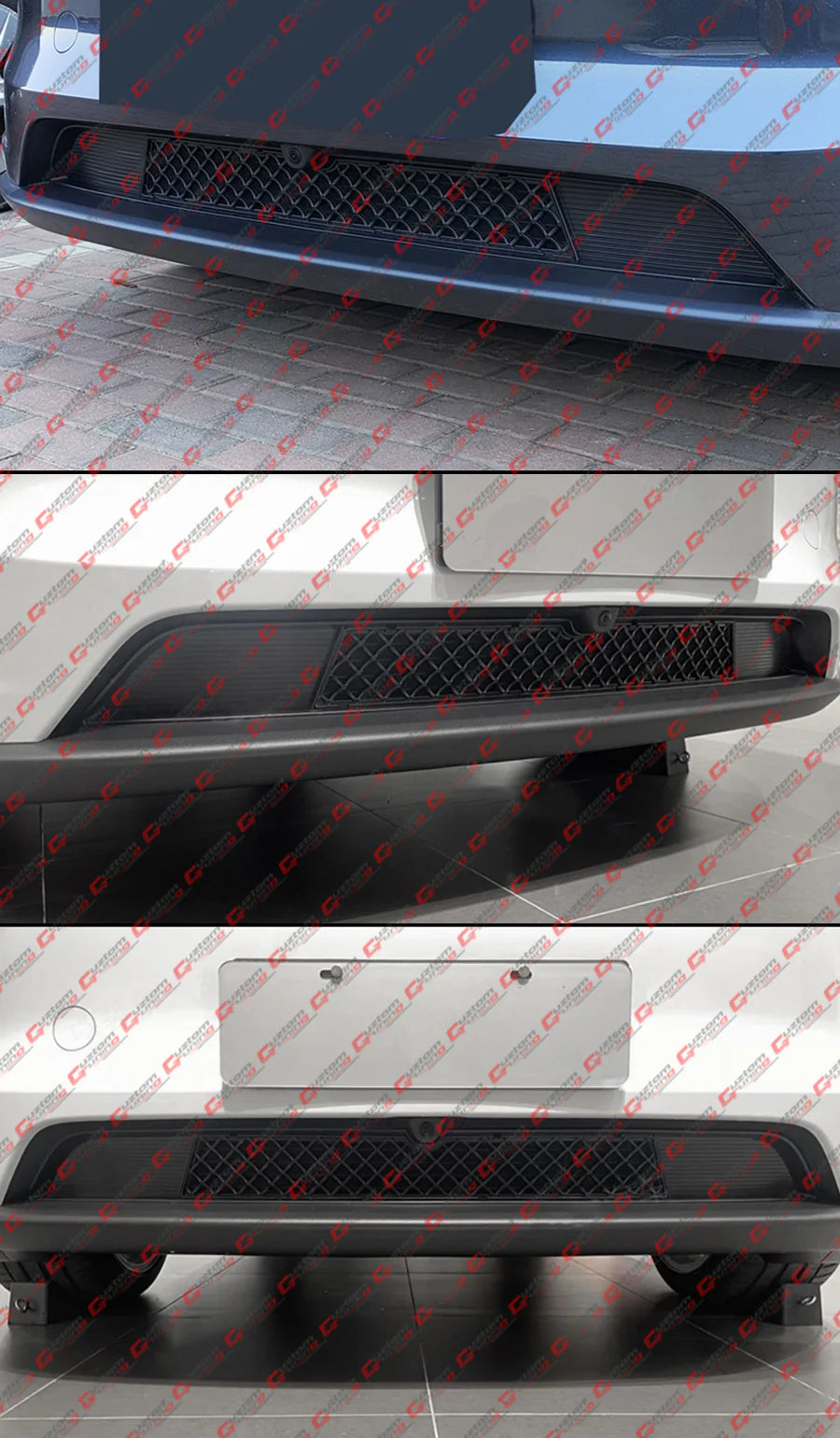 Matte Black Front Lower Mesh Grill Bug Shield [2025-2026 Tesla Model Y Juniper Premium]