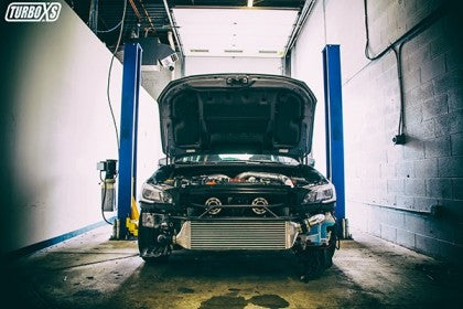 Turbo XS FMIC 2015-2021 Subaru STi - Wrinkle Black Pipes