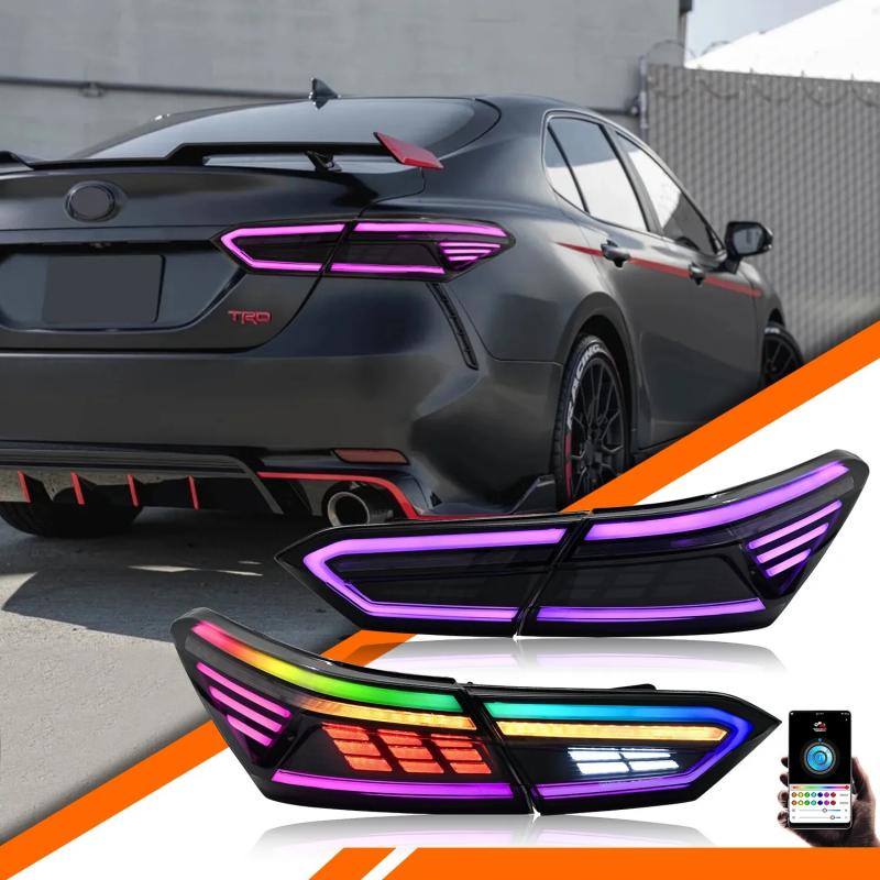 Toyota Camry 2018-2024 Rectilinear LED Tail Lights