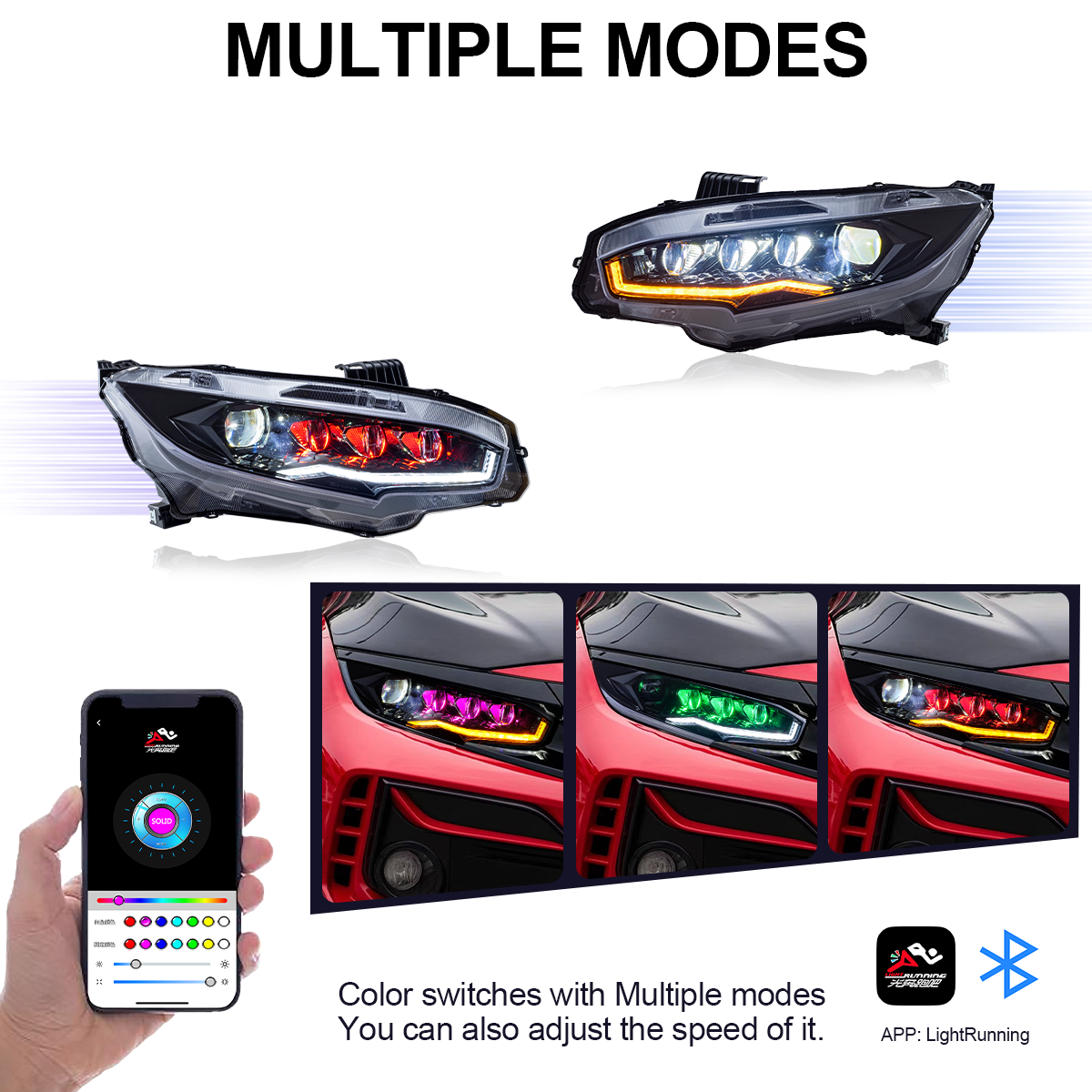 Honda Civic 2016-2021 Cerberus LED Headlights