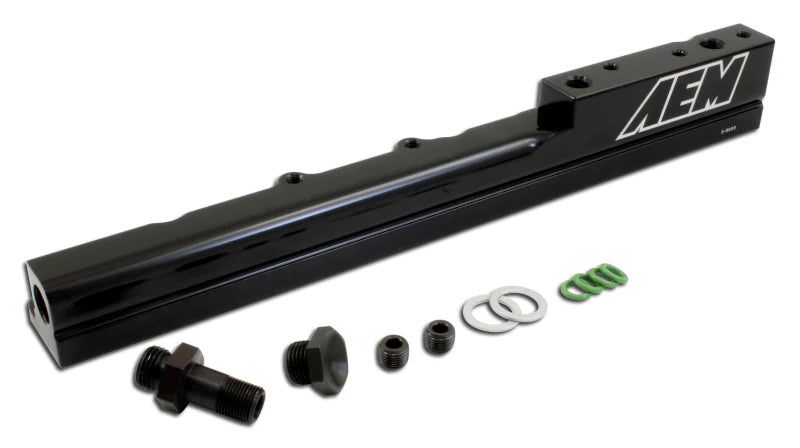 AEM FUEL RAIL: CIVIC SI 99-00 & DEL SOL VTEC (BLACK)