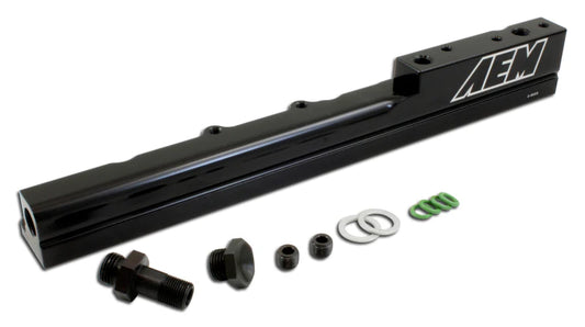 AEM FUEL RAIL: CIVIC SI 99-00 & DEL SOL VTEC (BLACK)