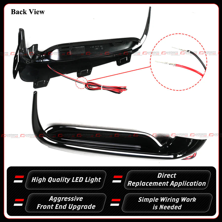 JDM Style Front Bumper LED DRL Light Bar [2023-2025 Honda Civic Type-R FL5]