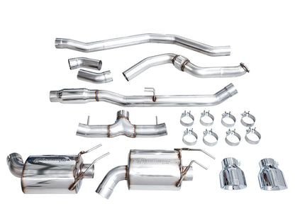 AWE Tuning 22+ Honda Civic Si/Acura Integra Track Edition Catback Exhaust - Dual Chrome Silver Tip