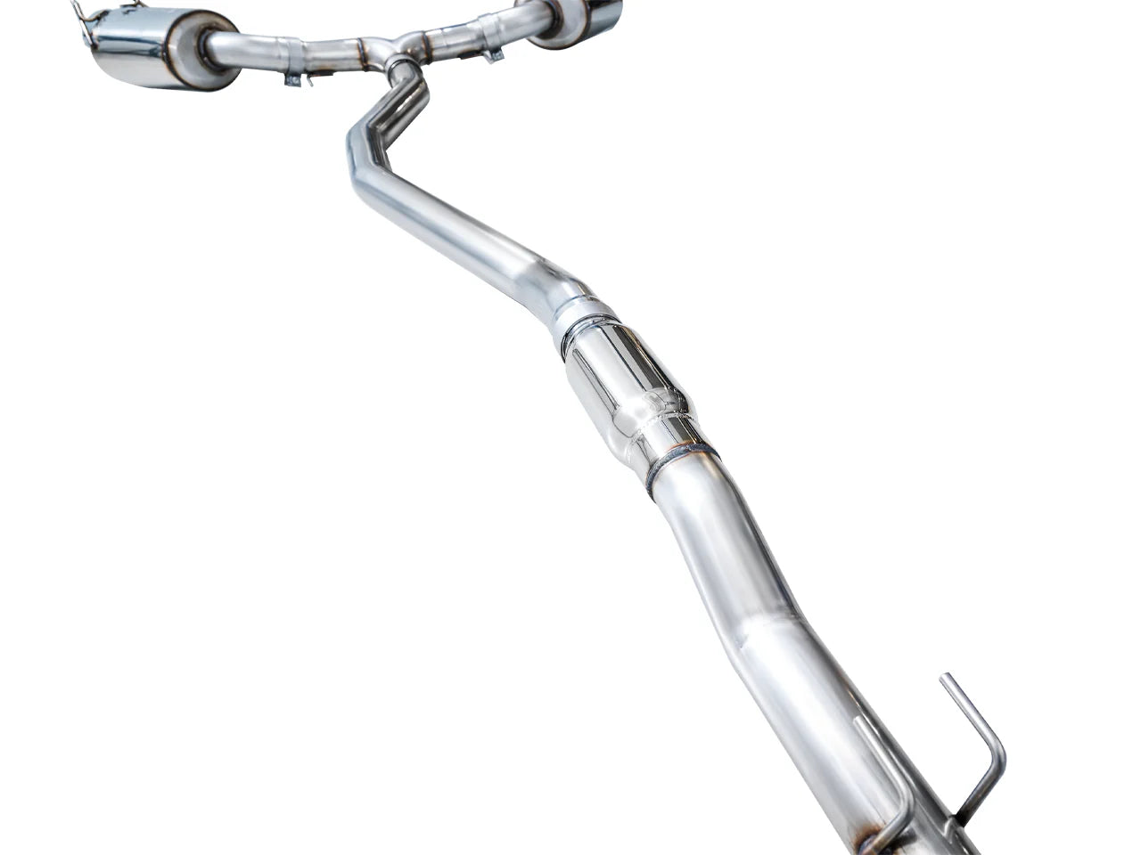 AWE Tuning 22+ Honda Civic Si/Acura Integra Track Edition Catback Exhaust - Dual Chrome Silver Tip