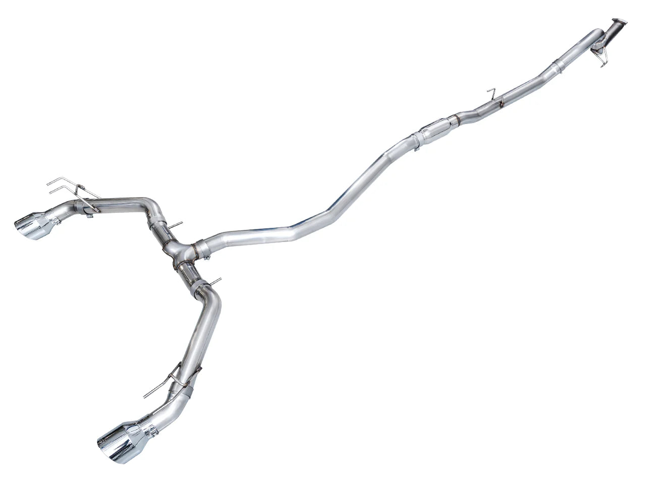 AWE Tuning 22+ Honda Civic Si/Acura Integra Track Edition Catback Exhaust - Dual Chrome Silver Tip