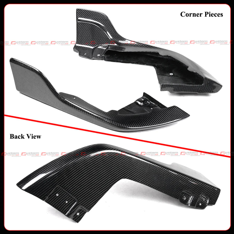 CMS Style Real Carbon Fiber Air Vent Rear Diffuser Kit [2023-2025 Honda Civic Type-R FL5]