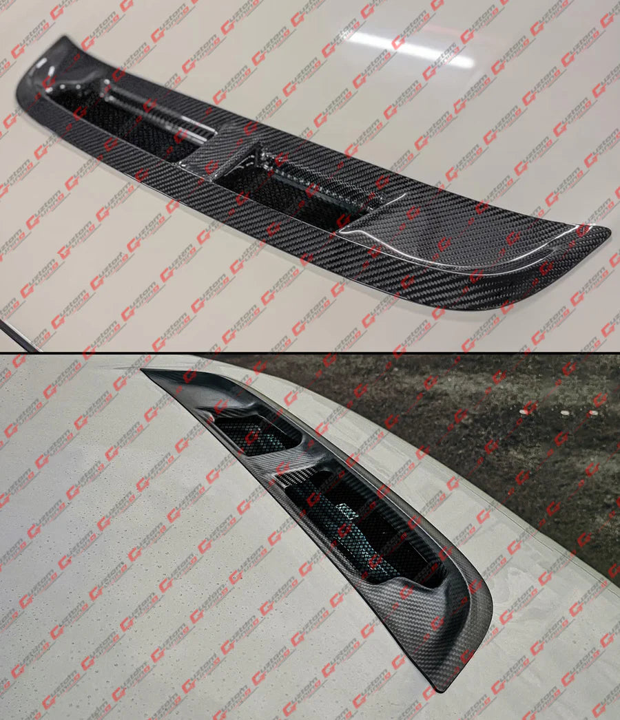 SP Style Real Carbon Fiber Bonnet Hood Vent With Mesh [2023-2025 Honda Civic Type-R FL5]
