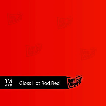 3M Gloss Hot Rod Red Tesla Charge Port Wrap | Model S