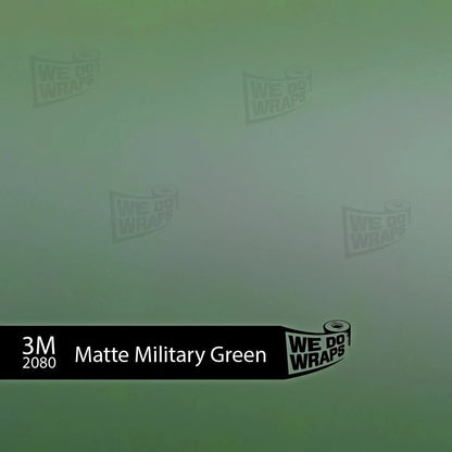 3M Matte Military Green Tesla Charge Port Wrap | Model S