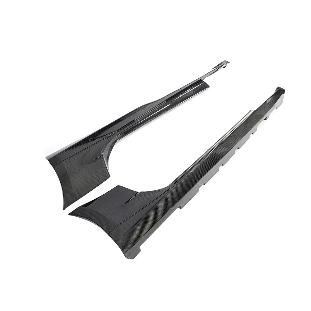 2017-2025 Chevy Camaro ZL1 OEM Side Skirt Rocker 1pc Gloss Carbon Fiber (PAIR)