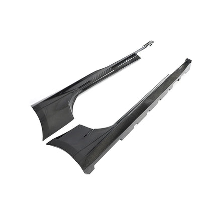 2017-2025 Chevy Camaro ZL1 OEM Side Skirt Rocker 1pc Gloss Carbon Fiber (PAIR)