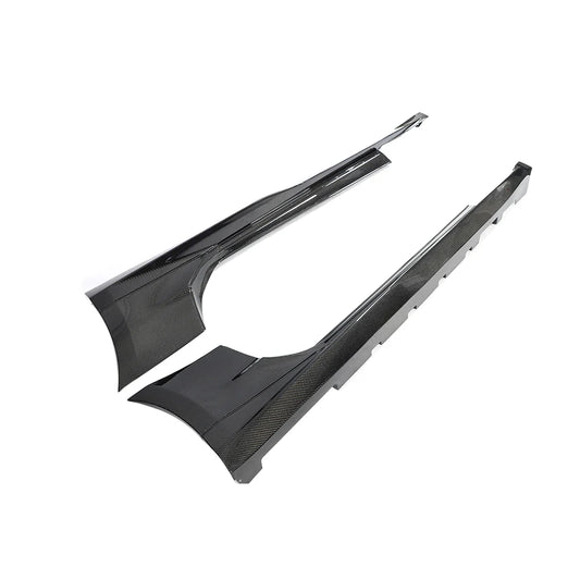 2017-2025 Chevy Camaro ZL1 OEM Side Skirt Rocker 1pc Gloss Carbon Fiber (PAIR)