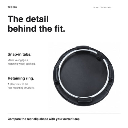4 Pcs Hub Caps Covers Car for Tesla Model 3/Y/S/X (Diameter 56MM)