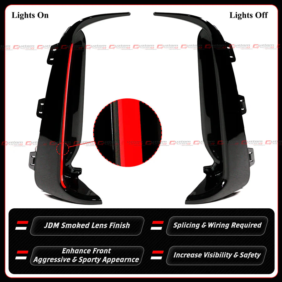 JDM Style Front Bumper LED DRL Light Bar [2023-2025 Honda Civic Type-R FL5]