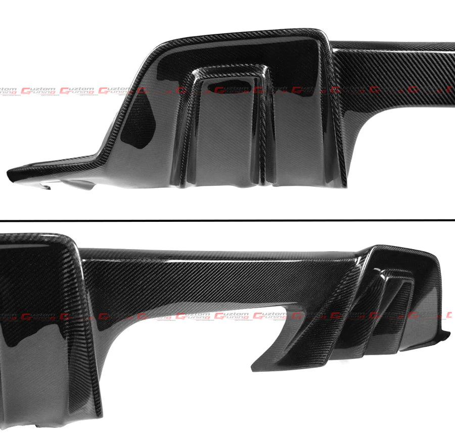 J Style Real Carbon Fiber Rear Bumper Diffuser Replacement [2023-2025 Honda Civic Type-R FL5]