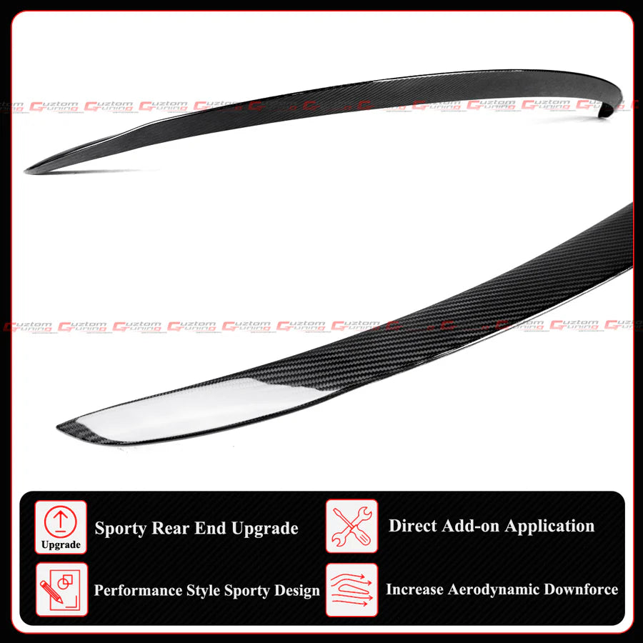 Performance Style Full Carbon Fiber Trunk Spoiler [2025-2026 Tesla Model Y Juniper]