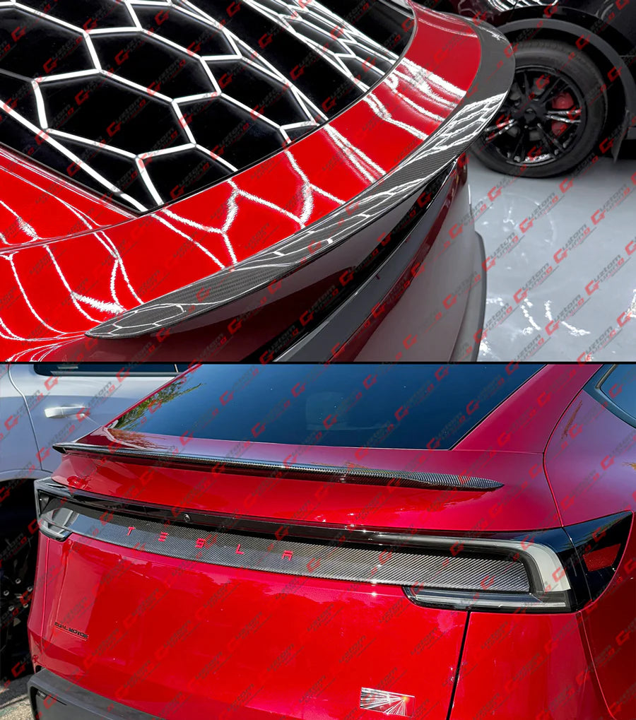 Performance Style Full Carbon Fiber Trunk Spoiler [2025-2026 Tesla Model Y Juniper]