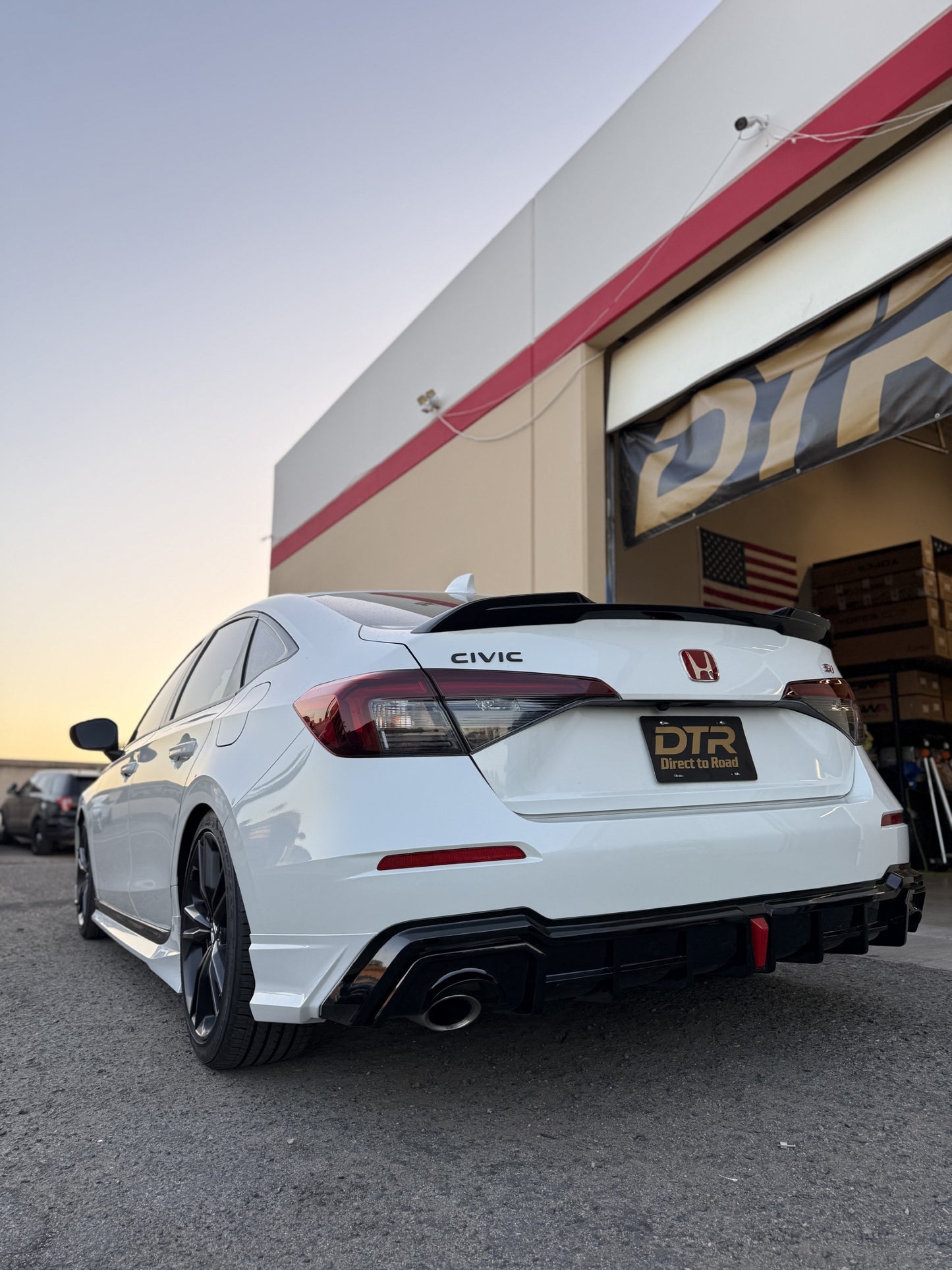2022-25 Honda Civic 11th Gen Sedan Rear Diffuser - V2 By YOFER W/ SPLATS