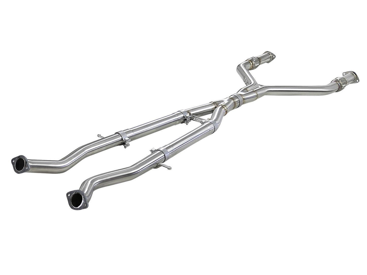 TAKEDA 2-1/2 IN TO 3 IN 304 STAINLESS STEEL STREET SERIES Y-PIPE INFINITI Q50/Q60 16-19 V6-3.0L (TT)