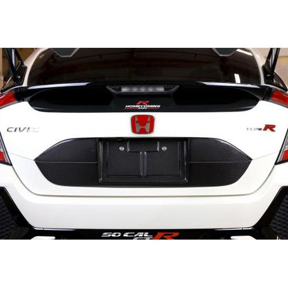 APR CARBON FIBER LICENSE PLATE BACKING: HONDA CIVIC TYPE R 17+