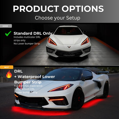 Chevrolet Corvette C8 RGBW+A DRL Boards (2020-2025)