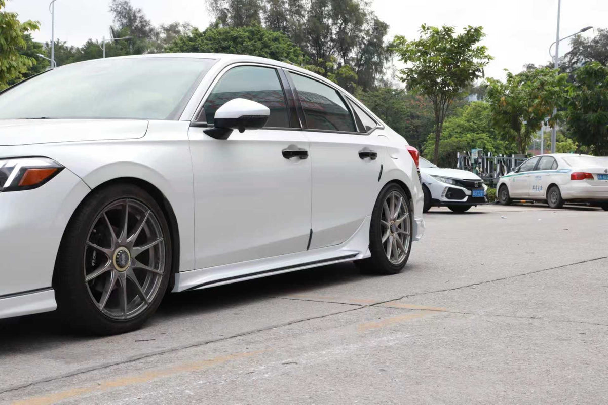 2022-2026  11th Gen Honda Civic Sedan SWA Design Color Mathced Side Skirts (Painted)
