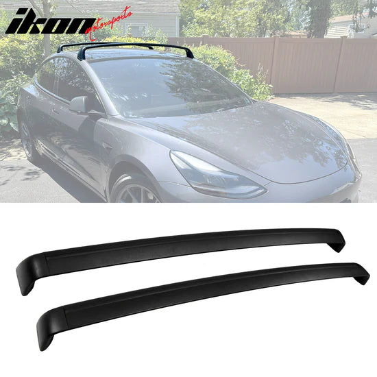 2017-2023 Tesla Model 3 OE Style Top Roof Rack Cross Bars Aluminum ABS