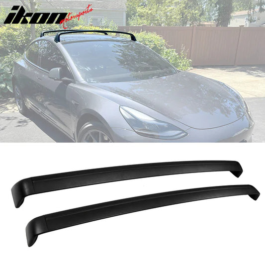 2017-2023 Tesla Model 3 OE Style Top Roof Rack Cross Bars Aluminum ABS