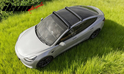 2017-2023 Tesla Model 3 OE Style Top Roof Rack Cross Bars Aluminum ABS