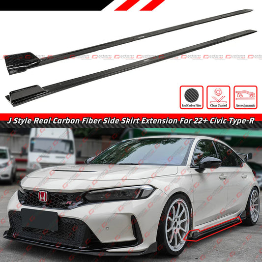 Real Carbon Fiber Winglet Side Skirt [2023-2025 Honda Civic Type-R FL5]