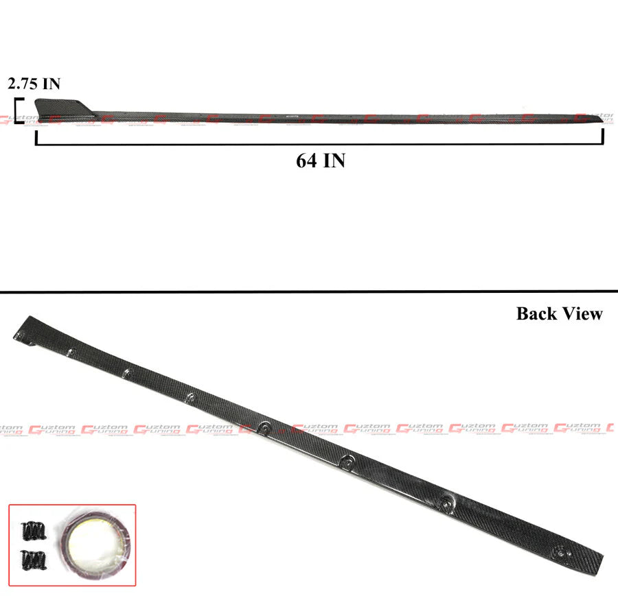 Real Carbon Fiber Winglet Side Skirt [2023-2025 Honda Civic Type-R FL5]