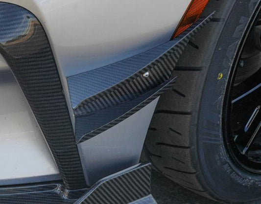 APR CARBON FIBER FRONT BUMPER CANARDS: GR86 2022