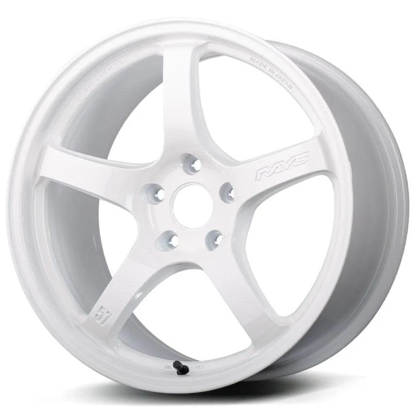 Gram Lights 57DR 18x9.5 +38 5x114.3 Ceramic Pearl Wheel