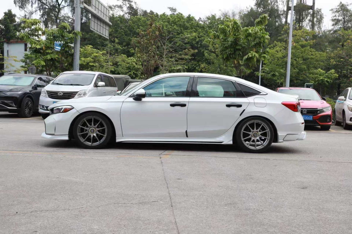 2022-2026  11th Gen Honda Civic Sedan SWA Design Color Mathced Side Skirts (Painted)